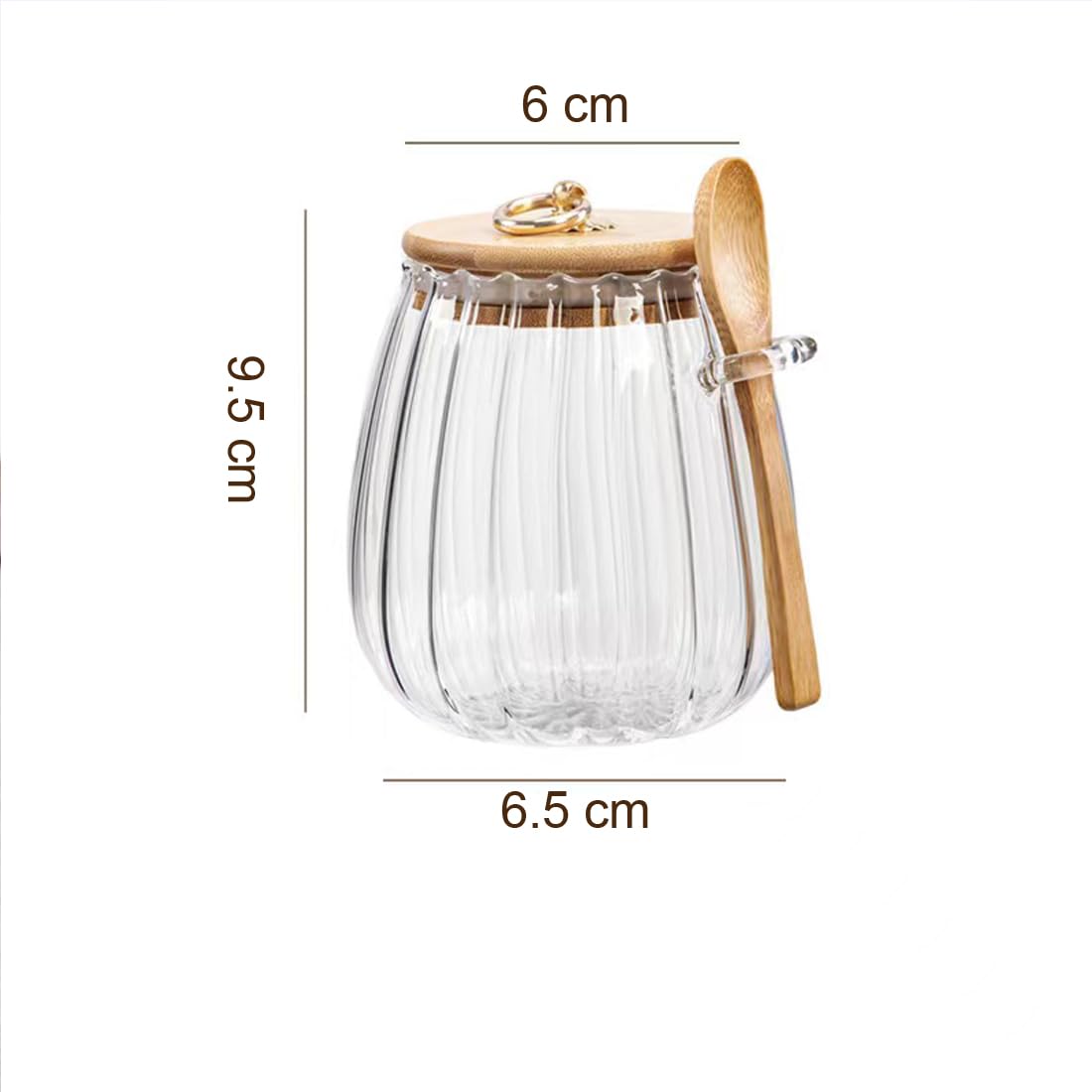 Glass Storage Jar With Spoon