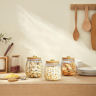 Golden Glass Ring Jar