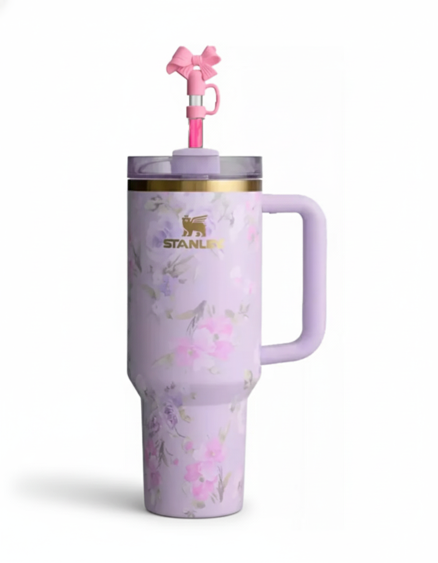 The Stanley x LoveShackFancy Quencher | 40 OZ | Happy Thoughts | Original Packaging