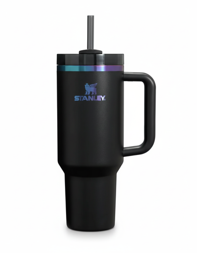 The Quencher H2.0 FlowState™ Tumbler | 40 OZ | Black Chroma