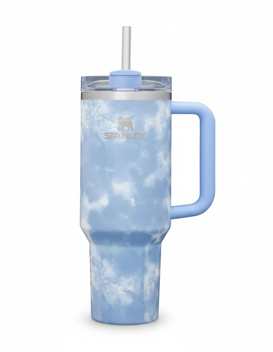 STANLEY Adventure Quencher Travel Tumbler 40 OZ - Ocean Tiedye