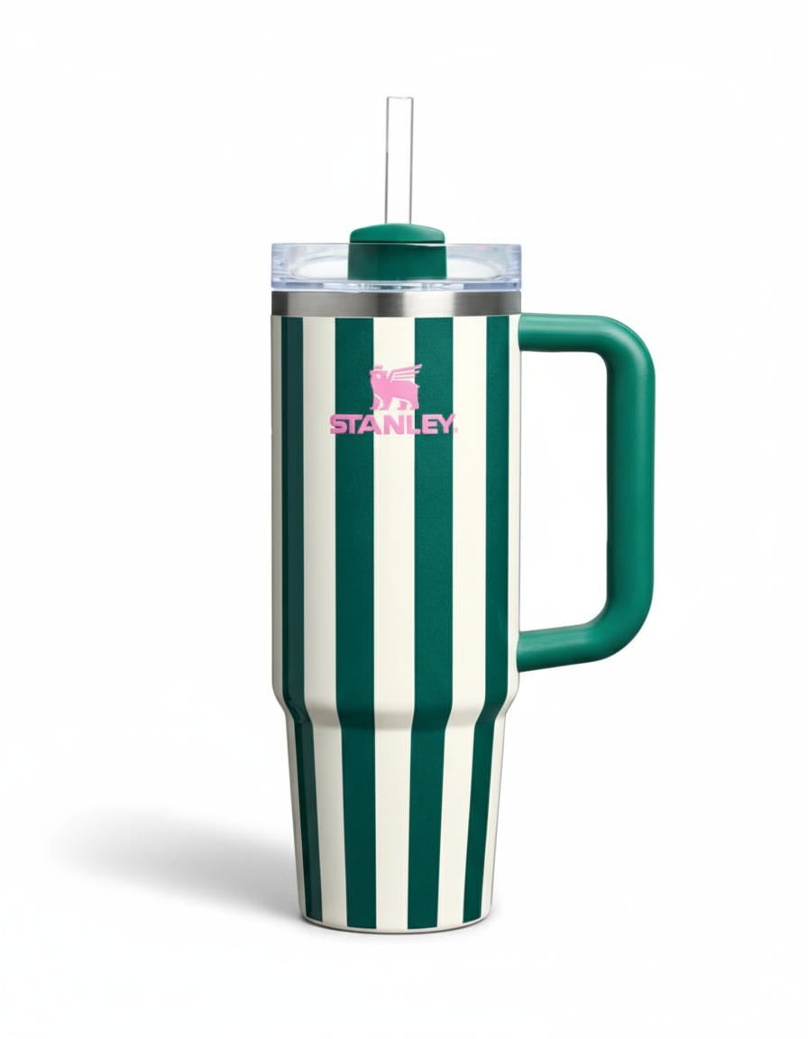 The Quencher H2.0 Flowstate™ Tumbler | 40 OZ - Emerald Cabana Gloss