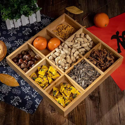 Bamboo Dry Fruit Serving Platter