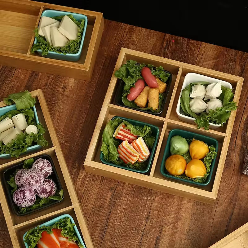 Bamboo Dry Fruit Serving Platter
