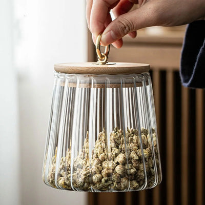 Golden Glass Ring Jar