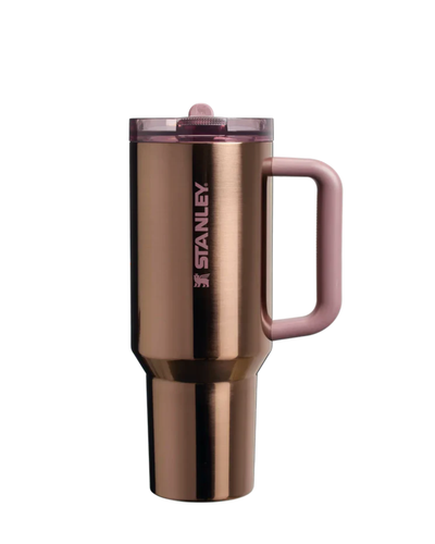 The Quencher ProTour Flip Straw Tumbler | 40 OZ - Polished Rose Gold