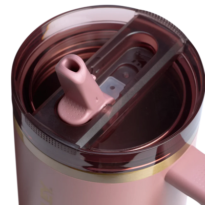 The Quencher ProTour Flip Straw Tumbler | 40 OZ - Antique Pink