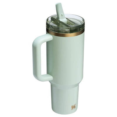 The Quencher ProTour Flip Straw Tumbler | 40 OZ - Gilded Celadon