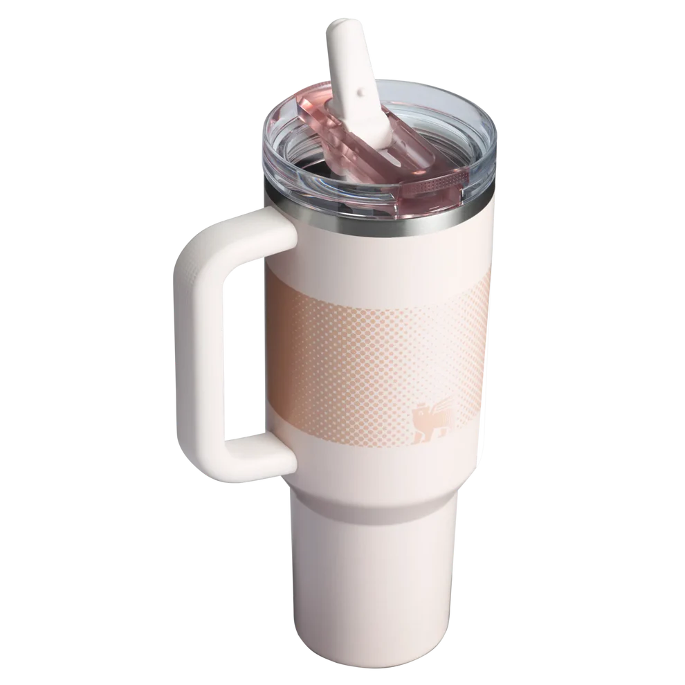 The Quencher ProTour Flip Straw Tumbler | 40 OZ - Rose Quartz Fade