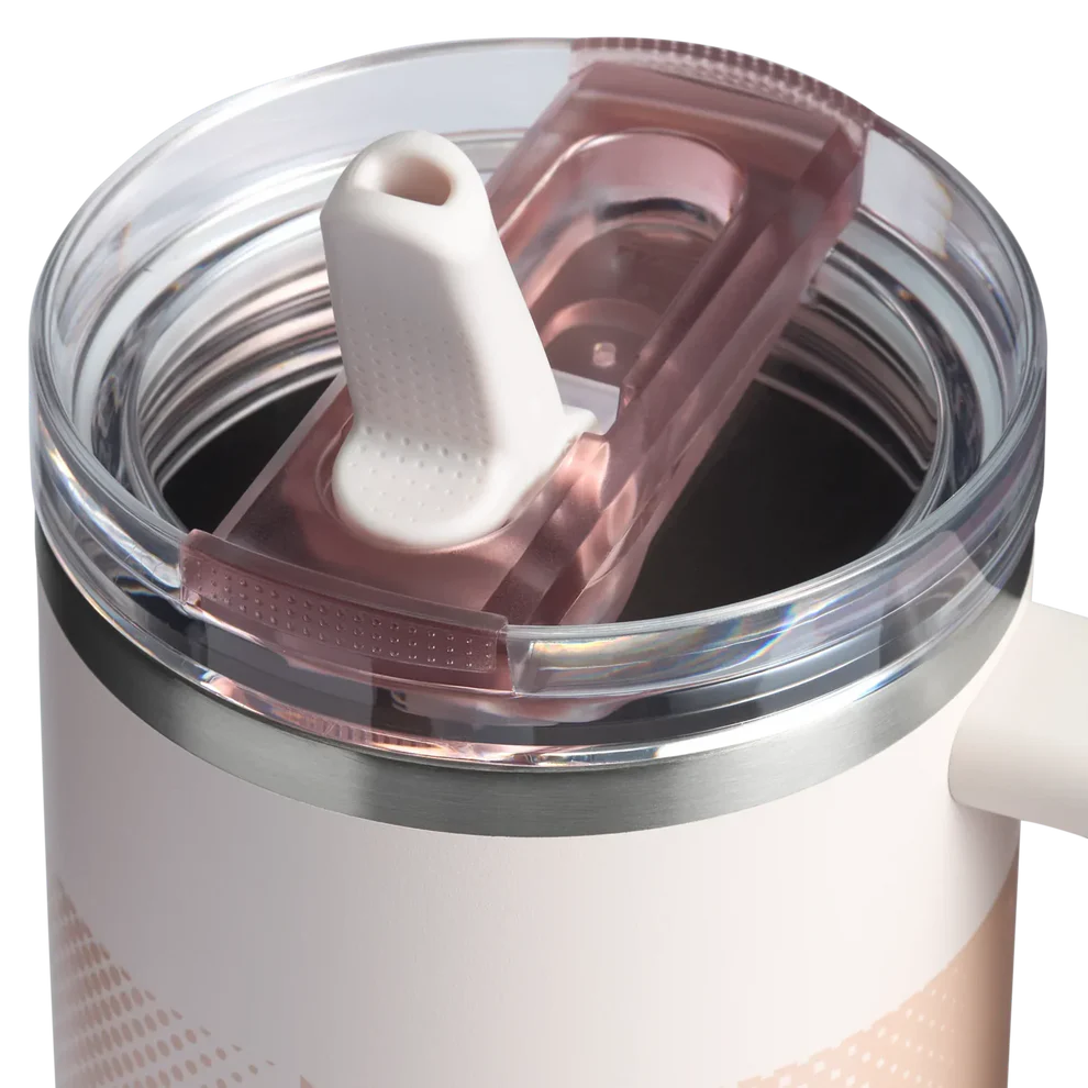 The Quencher ProTour Flip Straw Tumbler | 40 OZ - Rose Quartz Fade