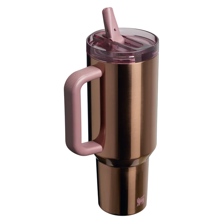 The Quencher ProTour Flip Straw Tumbler | 40 OZ - Polished Rose Gold