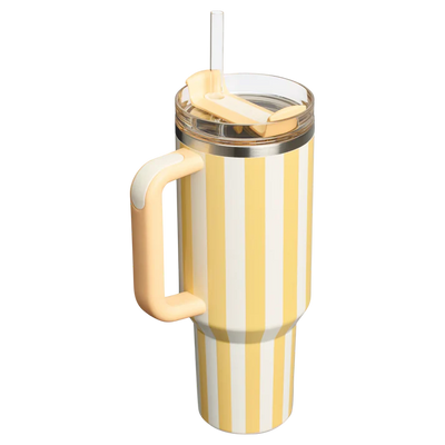 The Quencher H2.0 Flowstate™ Tumbler | 40 OZ - Butter Cabana Gloss