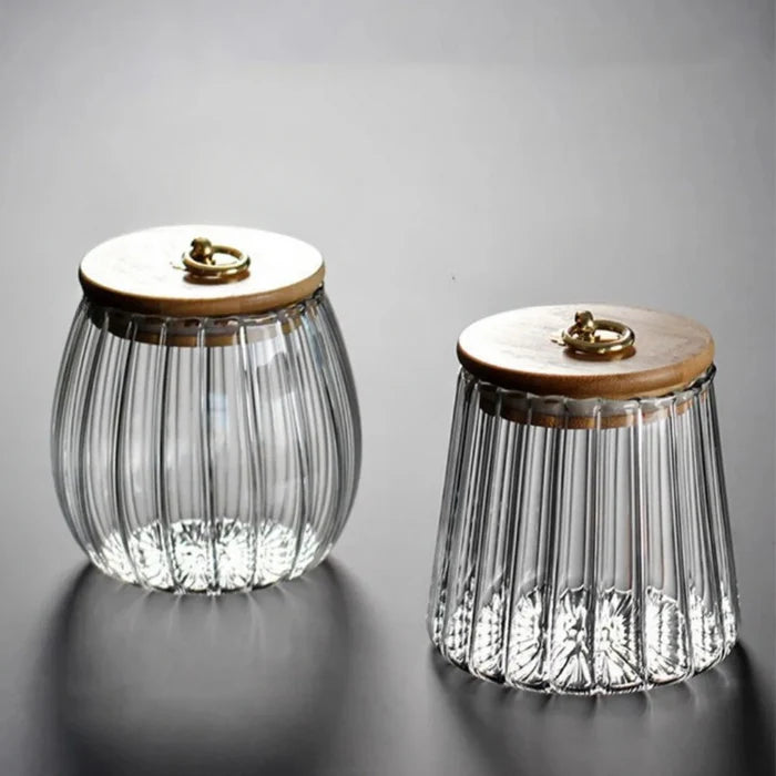 Golden Glass Ring Jar