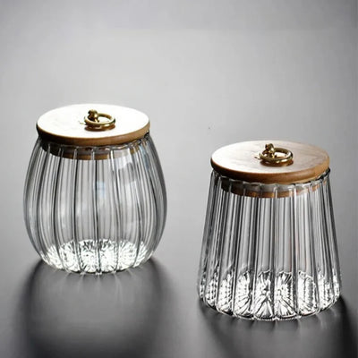 Golden Glass Ring Jar