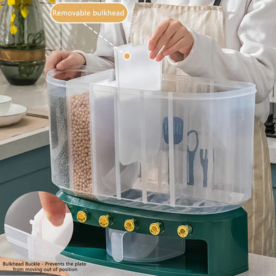Wall Mounted Sealed Rice Container