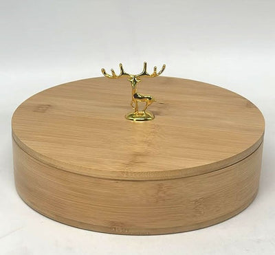 Reindeer Oval Dry Fruit Serving Box
